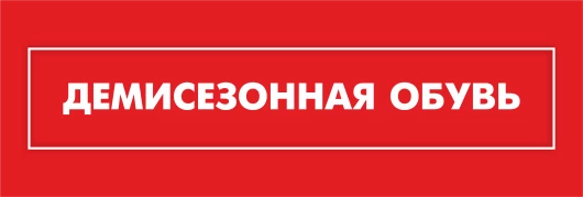 Демисезонная обувь